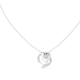 Abstract Diamond Curl Pendant