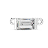 Emerald Cut Diamond Slider Necklace