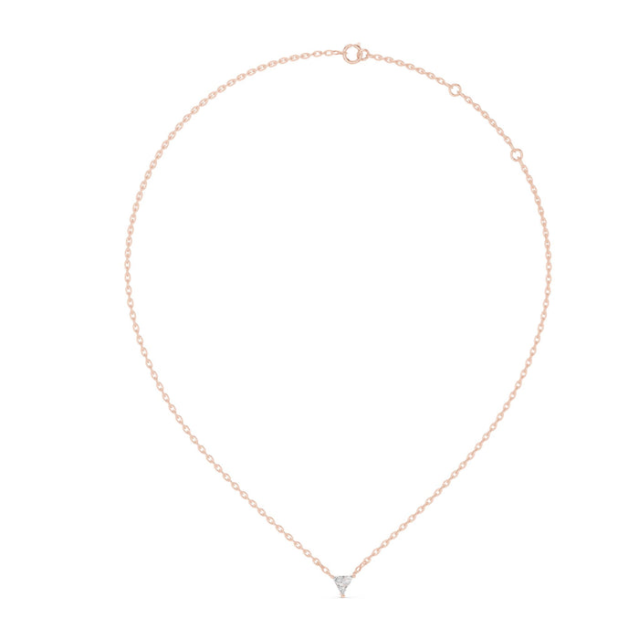 Triangle Diamond Slider Necklace rose gold video
