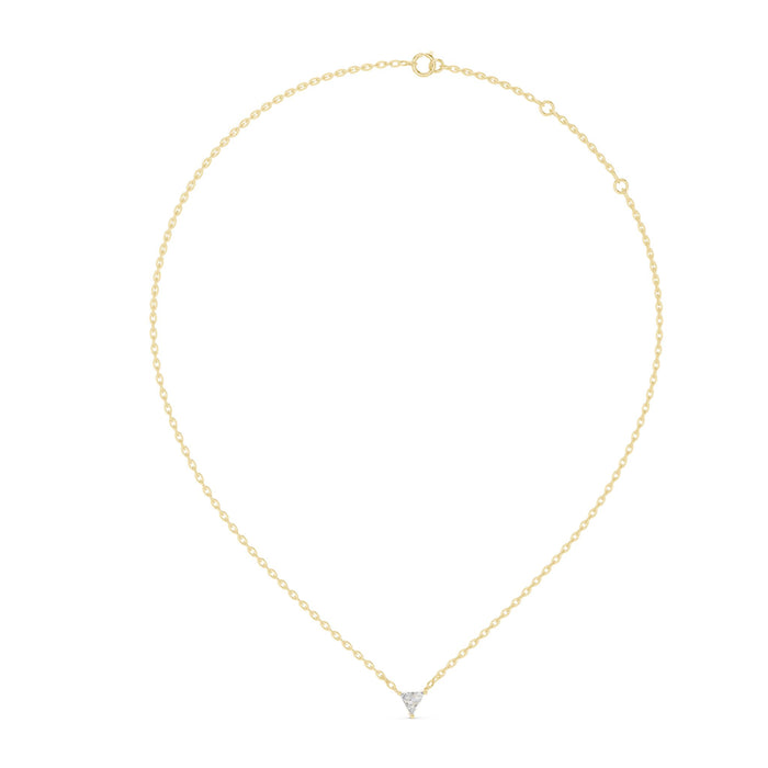 Triangle Diamond Slider Necklace yellow gold video