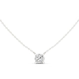 Cushion Solitaire Lab Grown Diamond Necklace