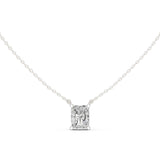 Radiant Cut Diamond Solitaire Pendant