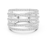 Round Pave Lab Grown Diamond Wedding Band