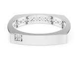 Round Cluster Lab Grown Diamond Wedding Band
