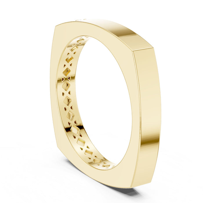 Round Cluster Lab Grown Diamond Wedding Band yellow gold video