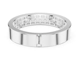 Emerald Solitaire Lab Grown Diamond Wedding Band