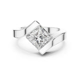 Princess Solitaire Lab Grown Diamond Wedding Band