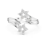 Round Cluster Lab Grown Diamond Wedding Band