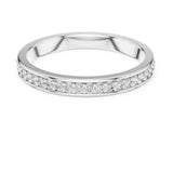 Round Pave Lab Grown Diamond Wedding Band