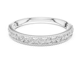 Round Pave Lab Grown Diamond Wedding Band