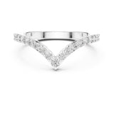Round Twisted Lab Grown Diamond Wedding Band