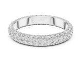 Round Pave Lab Grown Diamond Wedding Band