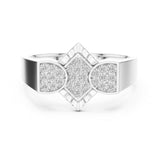 Round Cluster Lab Grown Diamond Wedding Band