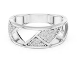 Round Pave Lab Grown Diamond Wedding Band