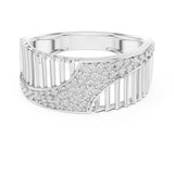 Round Pave Lab Grown Diamond Wedding Band