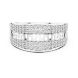 Round Pave Lab Grown Diamond Wedding Band