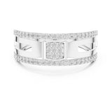 Round Channel Lab Grown Diamond Wedding Band