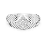 Round Cluster Lab Grown Diamond Wedding Band