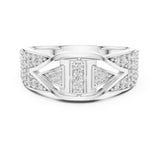 Round Pave Lab Grown Diamond Wedding Band