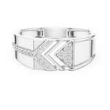 Round Pave Lab Grown Diamond Wedding Band