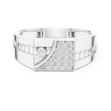 Round Cluster Lab Grown Diamond Wedding Band