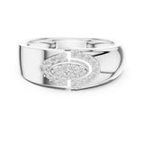 Round Cluster Lab Grown Diamond Wedding Band