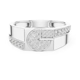 Round Cluster Lab Grown Diamond Wedding Band