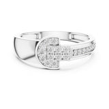 Round Cluster Lab Grown Diamond Wedding Band