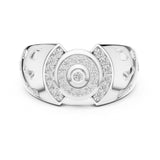 Round Cluster Lab Grown Diamond Wedding Band