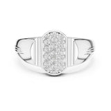 Round Cluster Lab Grown Diamond Wedding Band