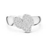 Round Cluster Lab Grown Diamond Wedding Band