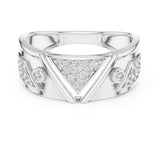 Round Half Eternity Band Lab Grown Diamond Wedding Band