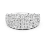Round Pave Lab Grown Diamond Wedding Band