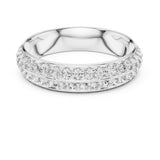 Round Pave Lab Grown Diamond Wedding Band