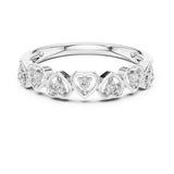 Round Half-Eternity Lab Grown Diamond Wedding Band