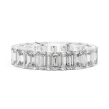 Emerald Eternity Lab Grown Diamond Wedding Band