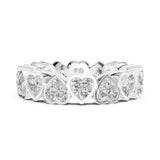 Heart Eternity Lab Grown Diamond Wedding Band