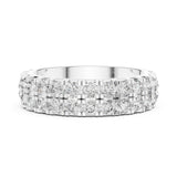 Round Pave Lab Grown Diamond Wedding Band