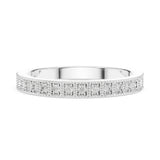 Round Pave Lab Grown Diamond Wedding Band