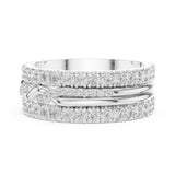 Round Twisted Lab Grown Diamond Wedding Band