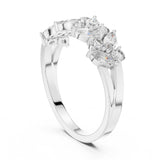 Mixed Cluster Lab Grown Diamond Wedding Band