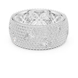 Mixed Pave Lab Grown Diamond Wedding Band