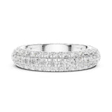 Round Pave Lab Grown Diamond Wedding Band