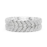 Round Twisted Lab Grown Diamond Wedding Band