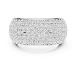 Round Pave Lab Grown Diamond Wedding Band