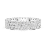 Round Pave Lab Grown Diamond Wedding Band