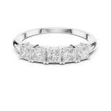 Princess Half-Eternity Lab Grown Diamond Wedding Band