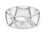 Round Channel Lab Grown Diamond Wedding Band