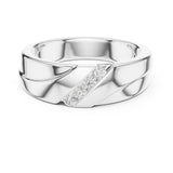 Round Channel Lab Grown Diamond Wedding Band