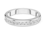 Round Channel Lab Grown Diamond Wedding Band